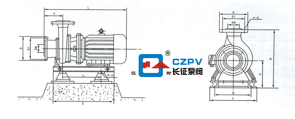 循環(huán)泵的安裝尺寸 循環(huán)泵的安裝尺寸