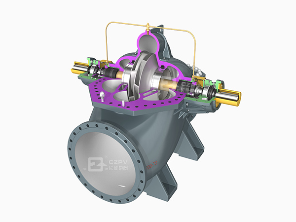 中開雙吸泵內部結構圖 中開雙吸泵內部結構圖