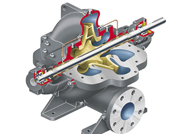 單級雙吸離心泵剖面圖 單級雙吸離心泵剖面圖