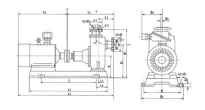 自吸離心泵安裝示意圖 自吸離心泵安裝示意圖