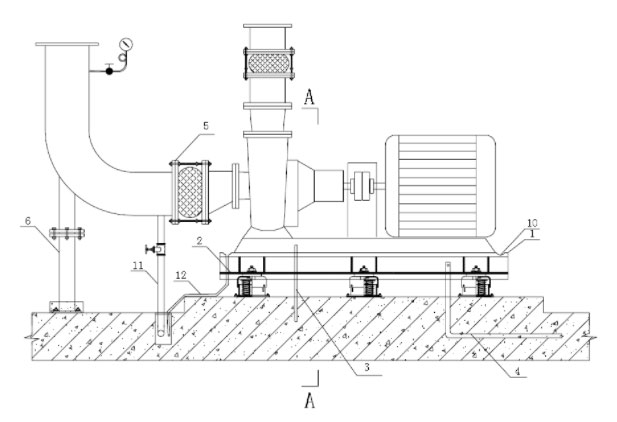 臥式離心泵管路連接方式 臥式離心泵管路連接方式