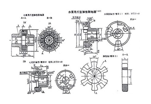 水泵聯(lián)軸器三視圖 水泵聯(lián)軸器三視圖
