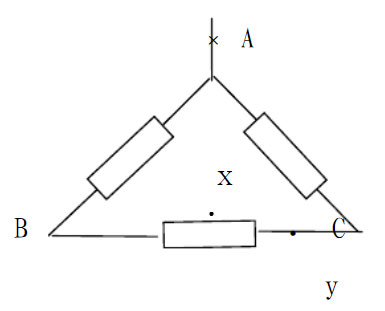 圖2并聯繞組有一支路斷路圖 圖2并聯繞組有一支路斷路圖