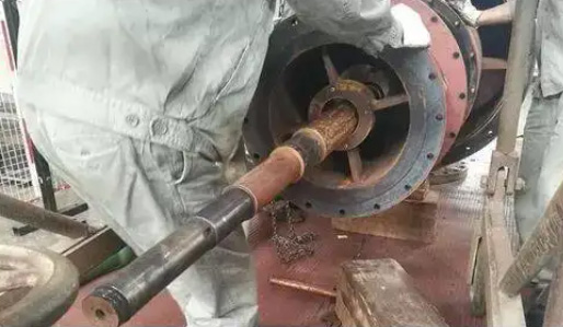 水泵軸彎修復圖 水泵軸彎修復圖